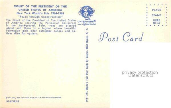 New York City Worlds Fair Court of the President – Bild 2