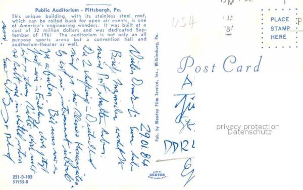 Pittsburg Pennsylvania Public Auditorium – Bild 2