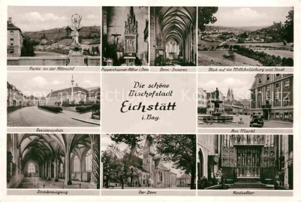 Eichstaett Oberbayern Altmühl Dom Willibaldsburg Markt Reside