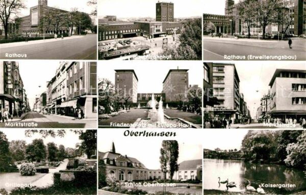 Oberhausen Rathaus Martkstrasse Friedensplatz Schl