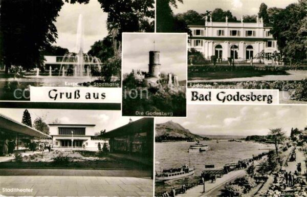 Bad Godesberg Kurpark Stadthalle Godesburg Rheinprome
