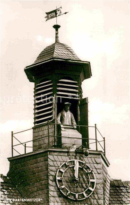 Melsungen Fulda Der Bartenwetzer auf dem Kirchturm