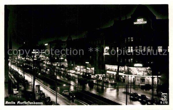 Berlin Kurfürstendamm bei Nacht