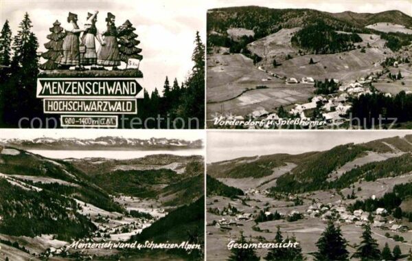 Menzenschwand Wegweiser Fliegeraufnahmen Spießhörner