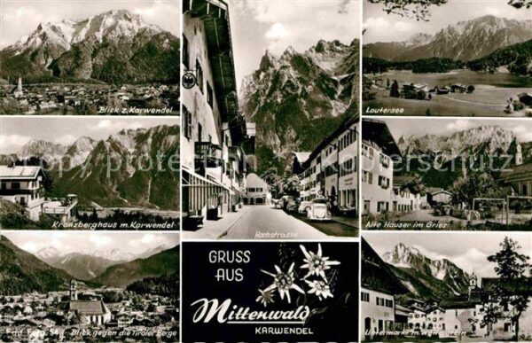 Mittenwald Bayern Lautersee Hochstrasse im Gries Wetterst