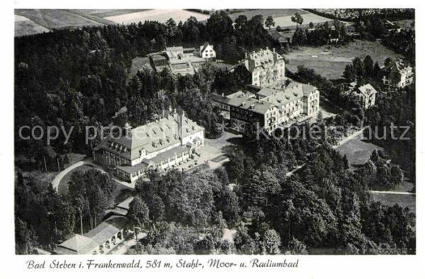 Bad Steben Fliegeraufnahme Stahl- Moor- und Radium