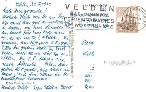 Velden Woerthersee Fliegeraufnahme Seepartien – Bild 2