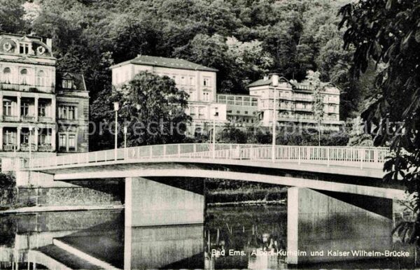Bad Ems Albert-Kurhei und Kaiser Wilhelm-Brücke