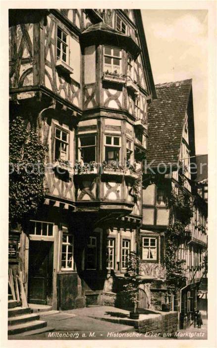 Miltenberg Main Historischer Erker am Marktplatz