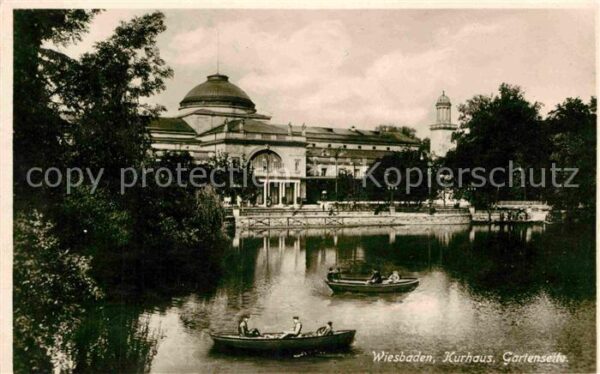 Wiesbaden Kurhaus Gartenseite