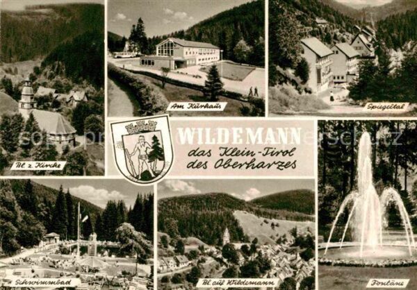 Wildemann Kurhaus Spiegeltal Schwimmbad Kirche