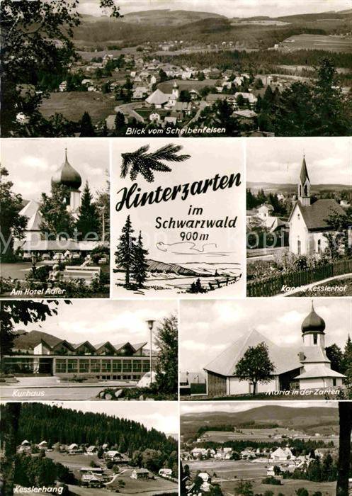 Hinterzarten Blick vom Scheibenfelsen Kapelle Kessle