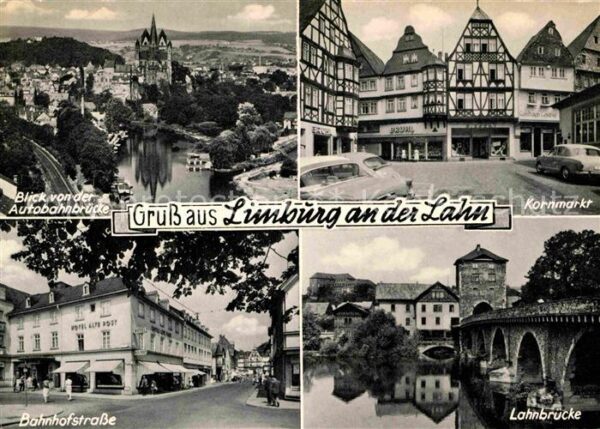 Limburg Lahn Bahnhofstrasse Lahnbrücke Kornmarkt Fac