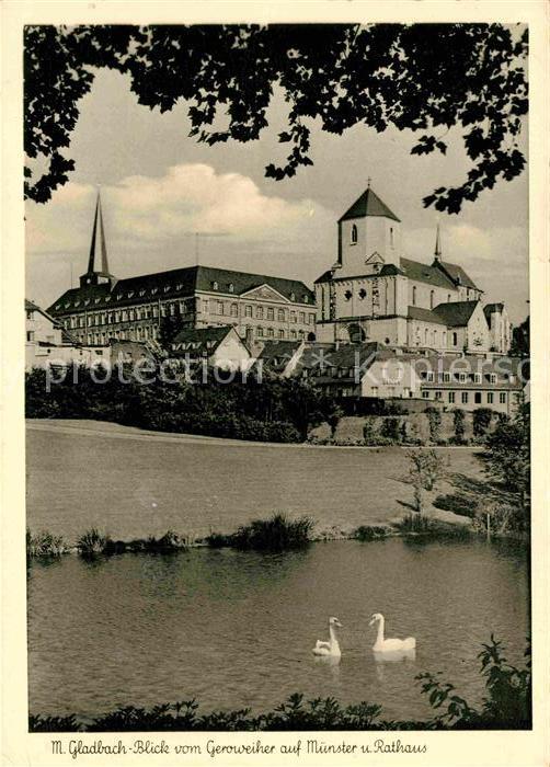 Moenchengladbach Geoweiher Münster Rathaus
