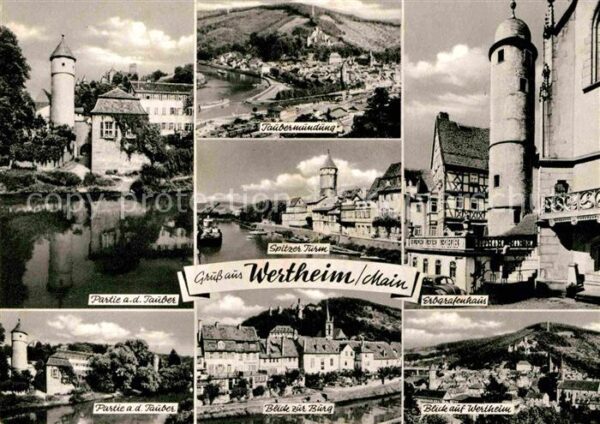 Wertheim Main Taubermündung Erbgrafenhaus Tauberparti