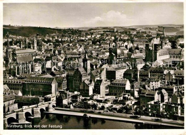 Wuerzburg Blick von der Festung
