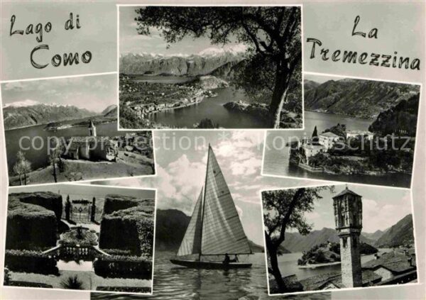 Lago di Como Fliegeraufnahme Tremezzina