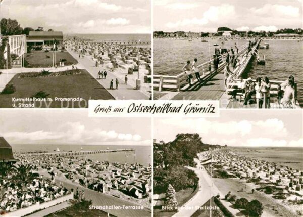 Groemitz Ostseebad Kurmittelhaus Promenade Stran Seebrücke
