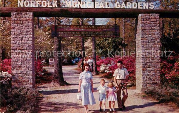 Norfolk Virginia The entrance to the beautiful Azalea Ga