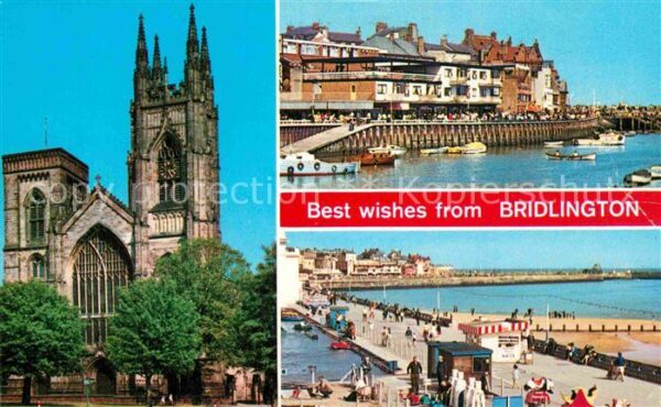 Bridlington East Riding of Yorkshire The Harbour Walk Priory Church South Si
