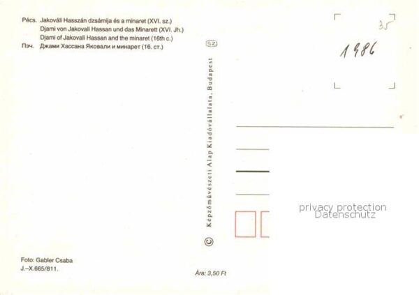 Pecs Djami of Jakovali Hassan and the minare – Bild 2