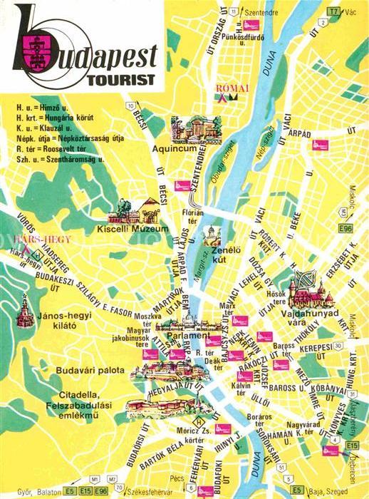 Budapest Gebietskarte