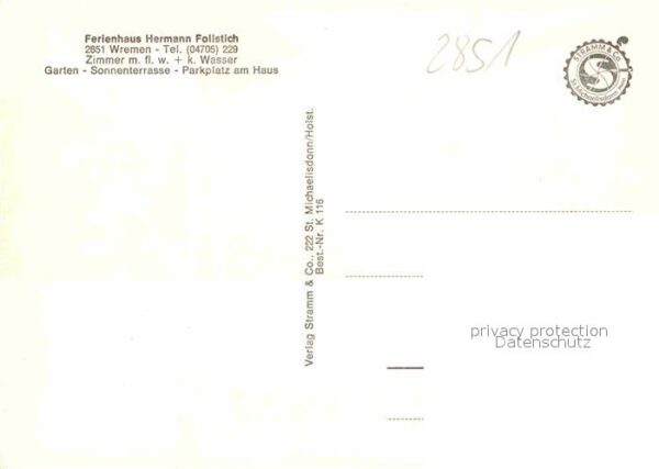 Wremen Ferienhaus Follstich Kirche Strand – Bild 2