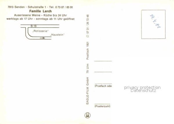 Senden Iller Weinstube Cafe Hausstein Gaststube Terr – Bild 2