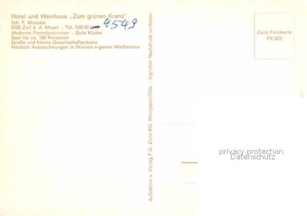 Zell Mosel Hotel Weinhaus Zum grünen Kranz – Bild 2