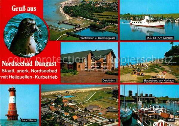 Dangast Nordseebad Yachthafen MS Etta Leuchtturm Deichhörn