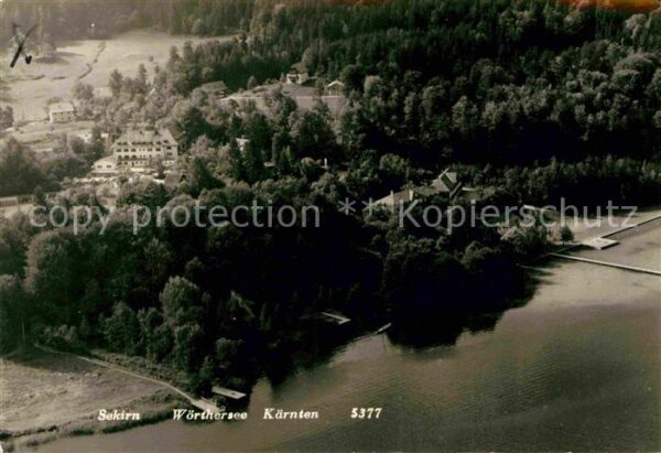 Sekirn Woerther See Fliegeraufnahme