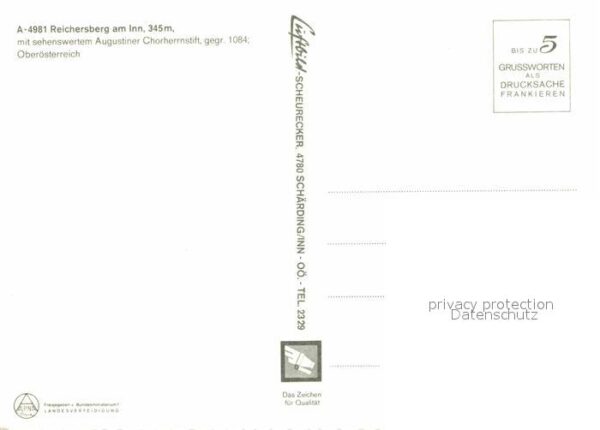 Reichersberg Inn Fliegeraufnahme mit Augustiner Chorherr – Bild 2