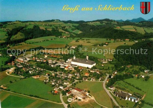 Schlierbach Oberoesterreich Fliegeraufnahme Zisterzienserstift Scha
