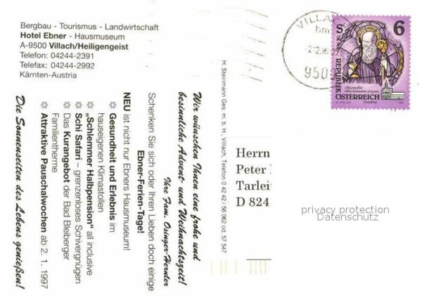 Villach Kaernten Hotel Ebner Haus Museum Details – Bild 2