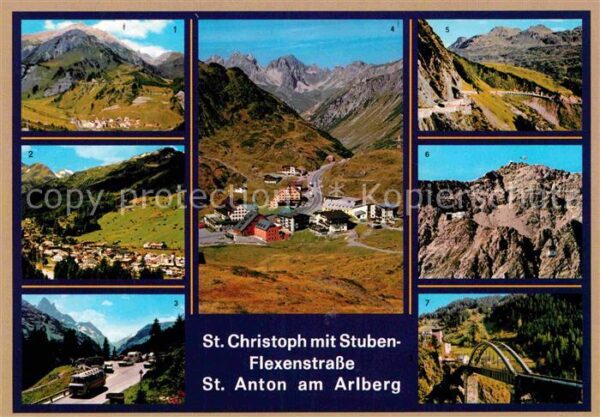 Stuben Vorarlberg mit St Anton Arlbergstr St Christoph Fl
