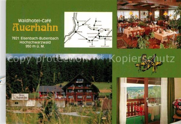 Bubenbach Waldhotel Cafe Auerhahn Gaststube