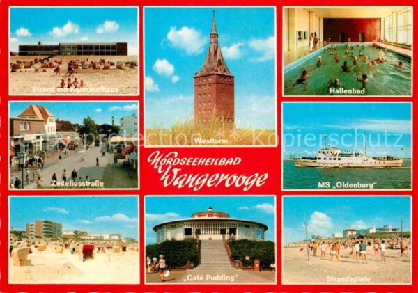 Wangerooge Nordseebad Strand Kurmittelhaus Westturm Hallenbad