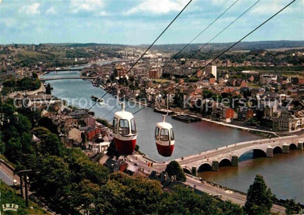 Namur sur Meuse Citadelle Panorama vers Jambes et le te