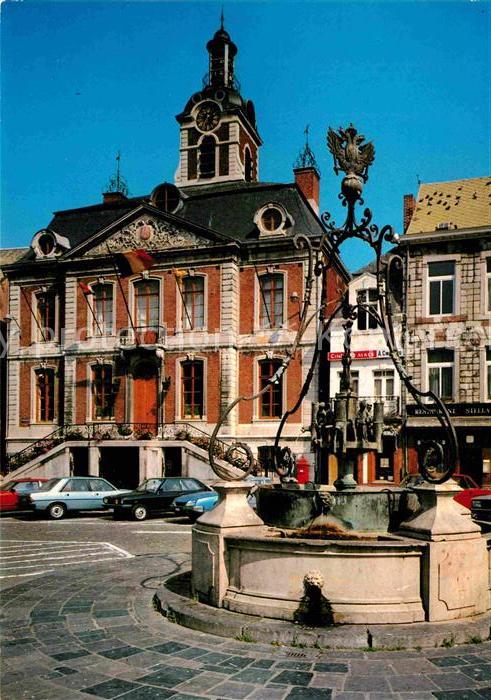 Huy la Meuse Bassinia et l_Hotel de Ville