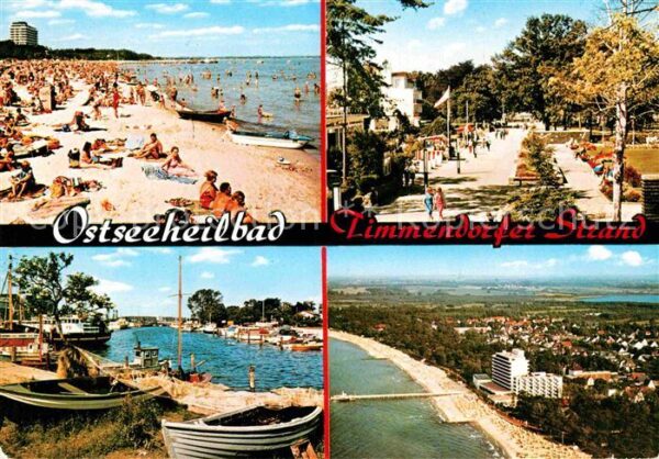 Timmendorfer Strand Promenade Fischereihafen Fliegeraufnahm