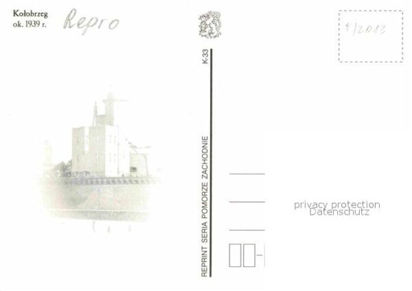 Kolberg Ostseebad Kolobrzeg Strand Domstrasse Dom Strandschloss Kai – Bild 2