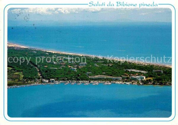 Bibione Pineda La spiaggia e il porto Veduta aerea