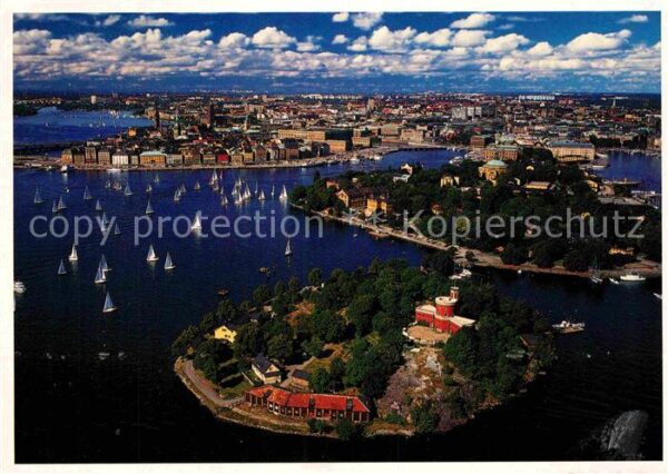 Stockholm Yacht racing in front of the Old Town a