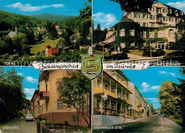 Schlangenbad Taunus Panorama Staatl Kurhaus Mühlstr Rheinga