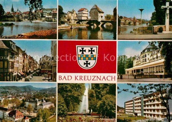 Bad Kreuznach Nahepartien Brücke Teilkansichten Panor