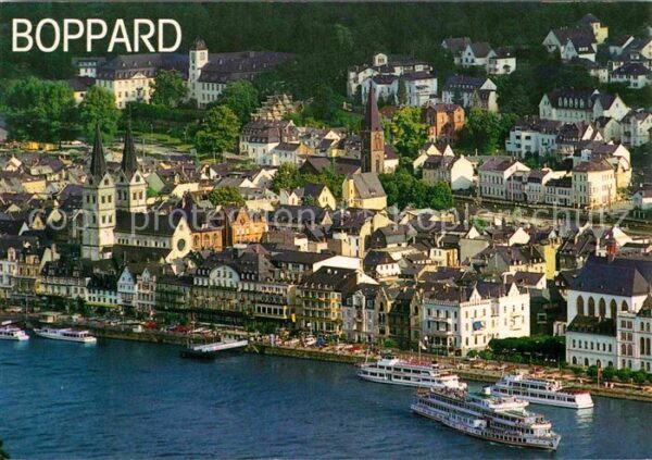 Boppard Rhein Fliegeraufnahme