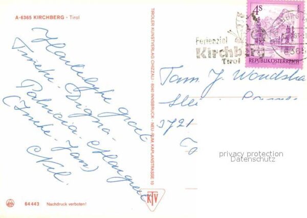 Kirchberg Tirol Gasthof Unterm Rain Kirche – Bild 2