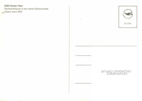 Goslar Fachwerkhäuser Obere Bäckerstrasse – Bild 2