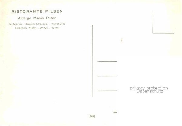 Venezia Venedig Ristorante Pilsen Speisesaal – Bild 2