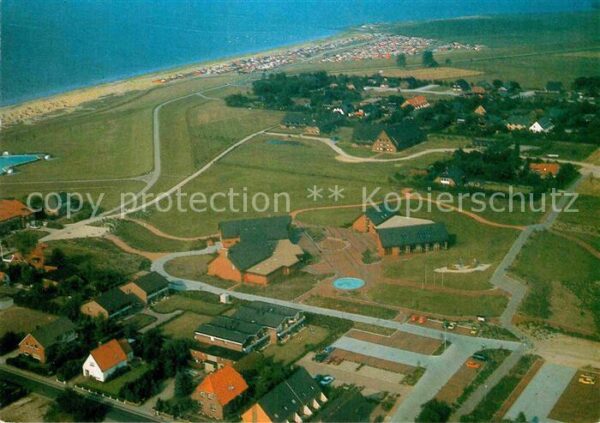 Dangast Nordseebad Kuranlage Deichhörn Fliegeraufnahme